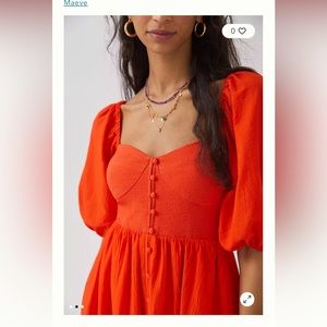 Maeve sweetheart mini dress